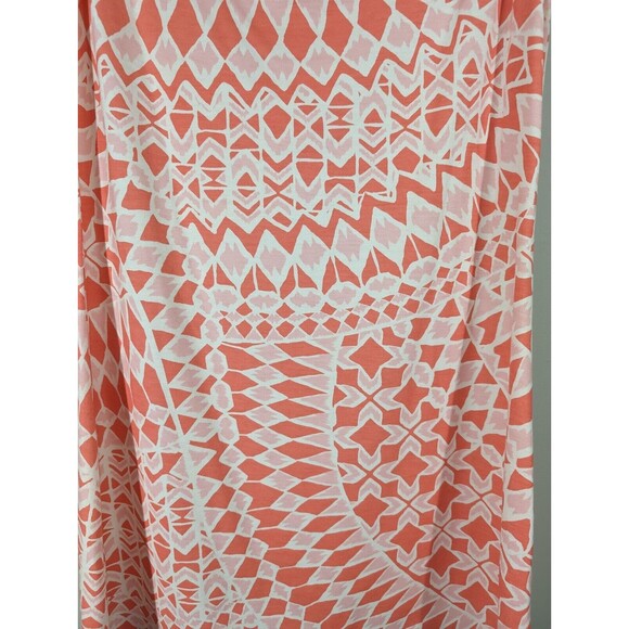 Title Nine EUC Coral Breezy Sleeveless Cowl Neck A Line Summer Mini Dress Size S - Picture 4 of 6